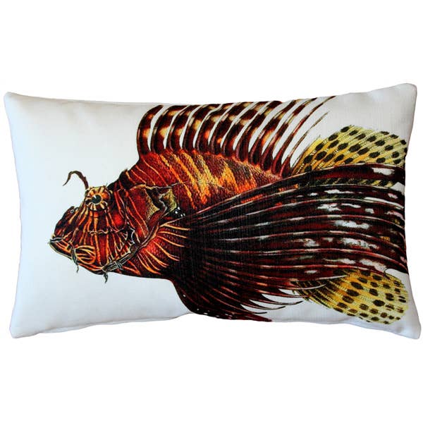 Pillow Decor - 12" x 19" Lionfish Front and Back Pillow
