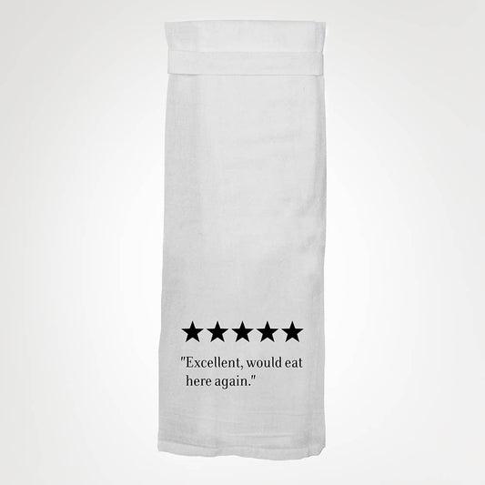 Would eat Here Again KITCHEN TOWEL