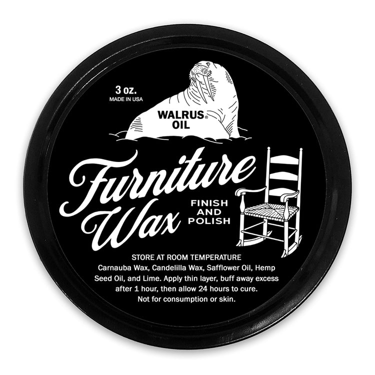 Walrus Oil - Furniture Wax Finish and Polish, 3 oz