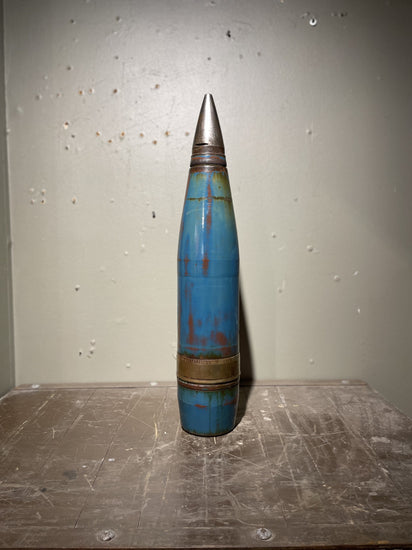 military inert 155mm artillery shell with pin-up art