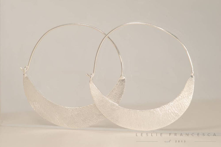 Leslie Francesca Designs - Thin Metal Hoops