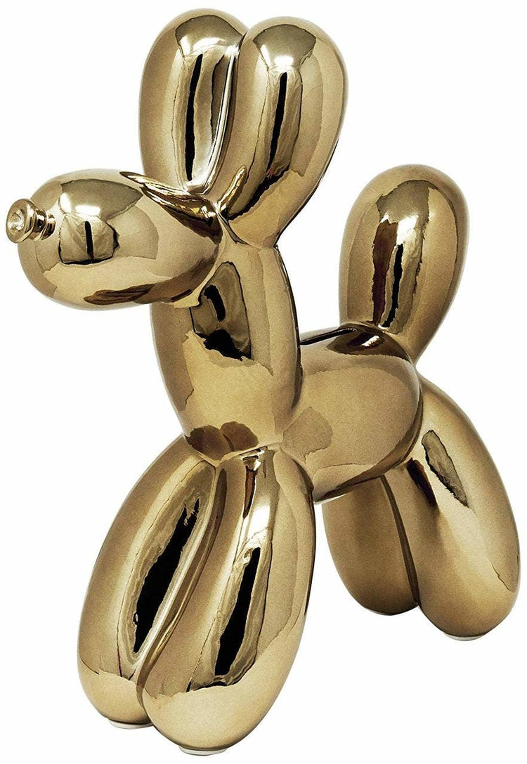 Bronze Balloon Dog Bank - 12" tall