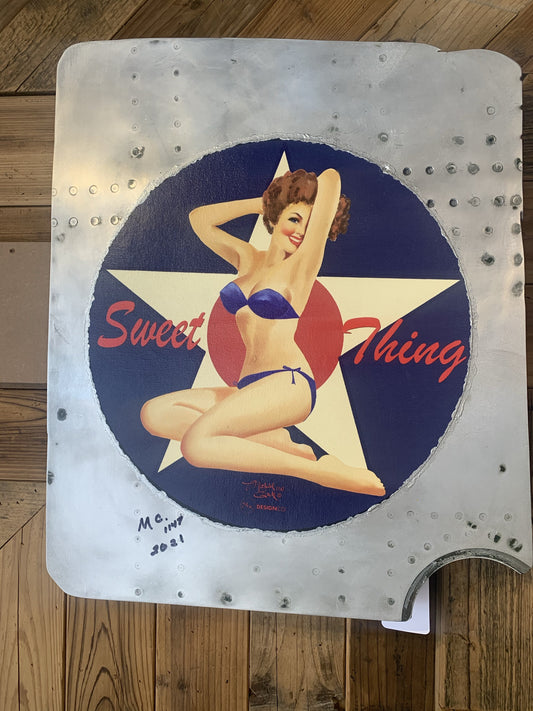 Sweet thing side panel - military pin up art