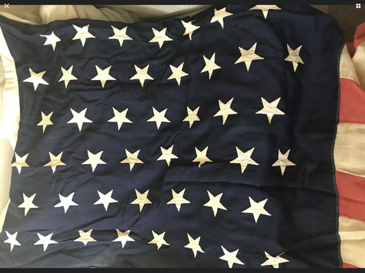 45 Star Flag Spanish American War US Infantry Battle Flag