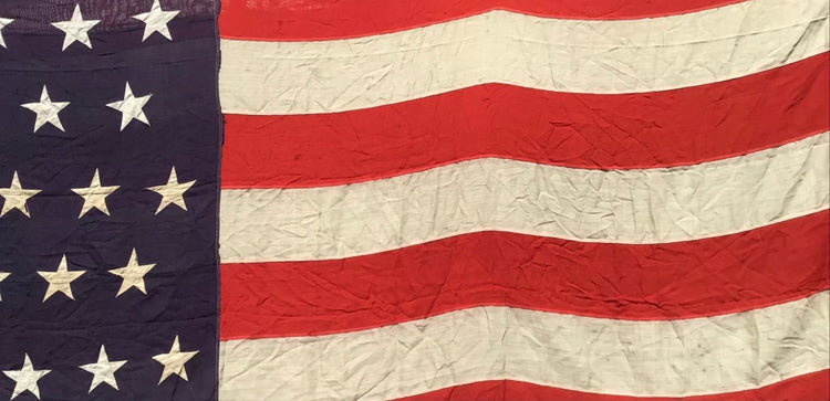 46 Star Vintage American Flag