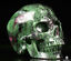Ruby Zoisite Carved Crystal Skull