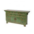 Sideboard 2dr/9drw W/ Marble-Crackled Green