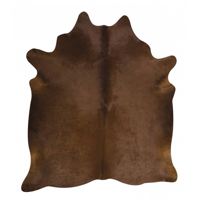 Brazilian Dark Brown Cowhide Rug 7x8