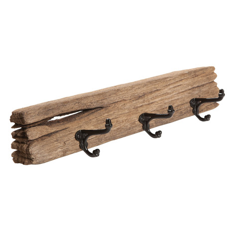 Driftwood 4 Hook Rack