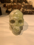 Jade Carved Crystal Skull